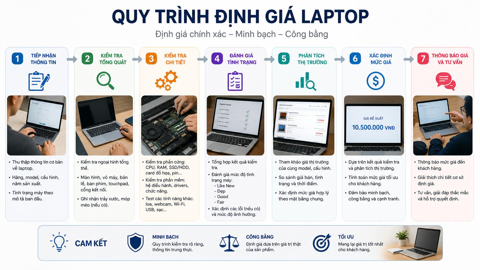 Định giá laptop cũ tại Sơn Hải, An Giang